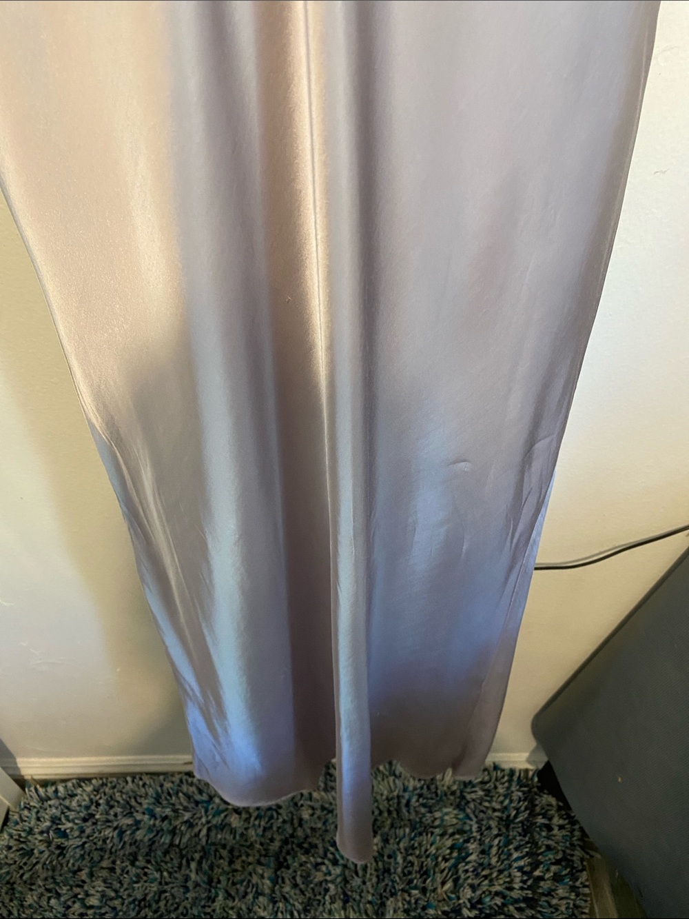 Strapless Satin Slip Dress in Taupe - Picture 4 of 10